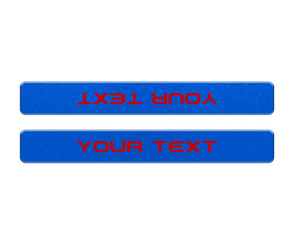 Domed Front Door Sill Overlays Fits 2022-2026 Ford Maverick by Tufskinz.com