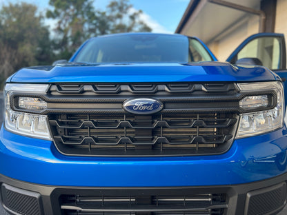 Front Grille Accent Overlays Fits 2022-2024 Ford Maverick by Tufskinz.com