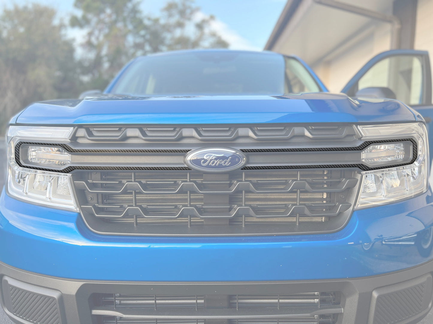Front Grille Accent Overlays Fits 2022-2024 Ford Maverick by Tufskinz.com