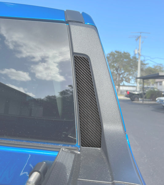 Rear Outer Cab Accent Overlays Fits 2022-2026 Ford Maverick by Tufskinz.com