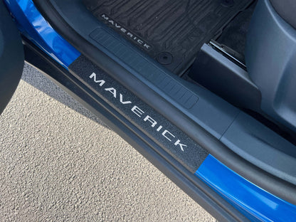 Textured Door Sill Protection Overlays Fits 2022-2026 Ford Maverick by Tufskinz.com