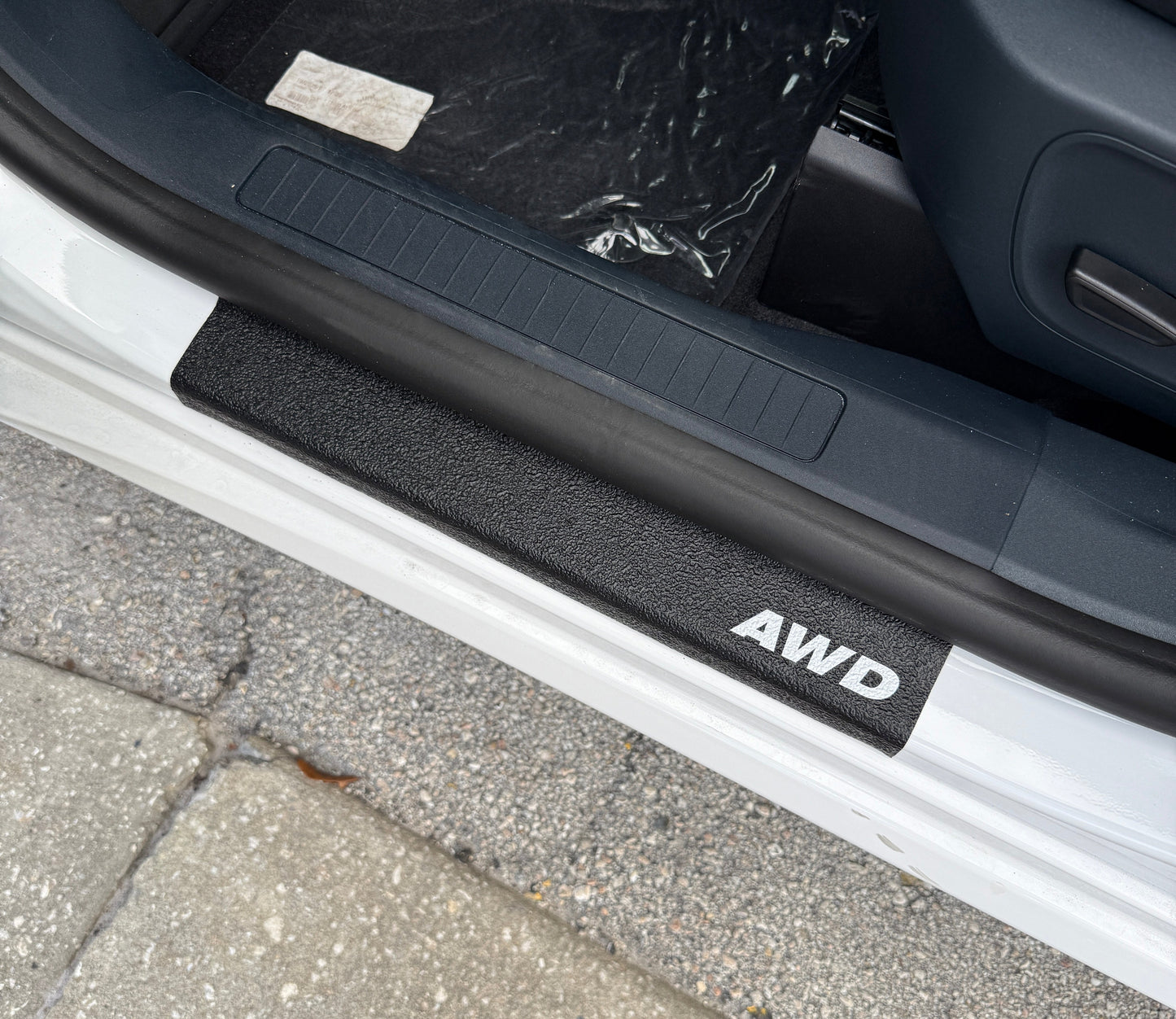 Textured Door Sill Protection Overlays Fits 2022-2026 Ford Maverick by Tufskinz.com