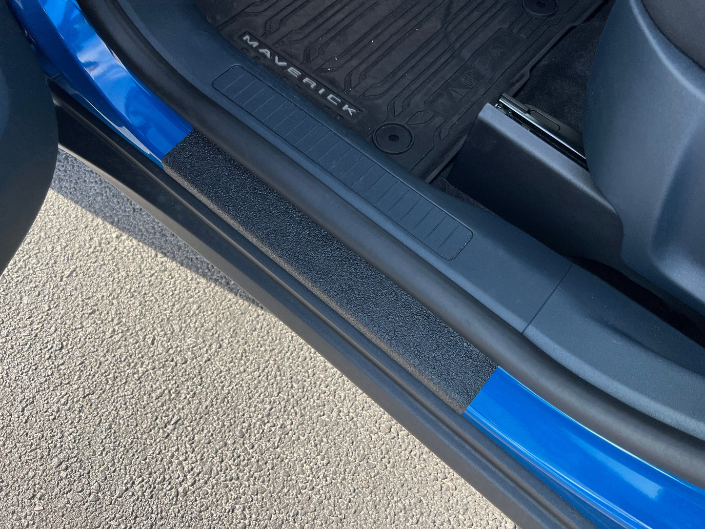 Textured Door Sill Protection Overlays Fits 2022-2026 Ford Maverick by Tufskinz.com