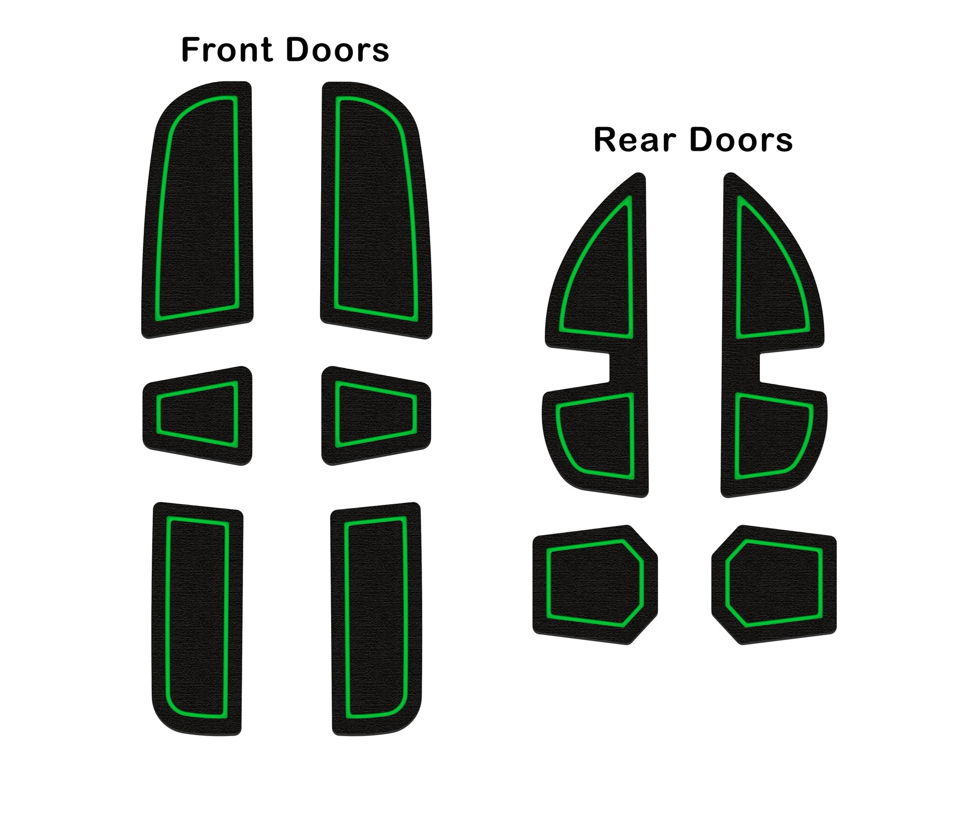 Door Pocket Foam Inserts Fits 2022-2026 Ford Maverick by Tufskinz.com