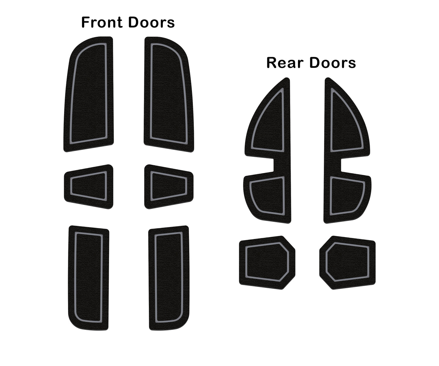 Door Pocket Foam Inserts Fits 2022-2026 Ford Maverick by Tufskinz.com