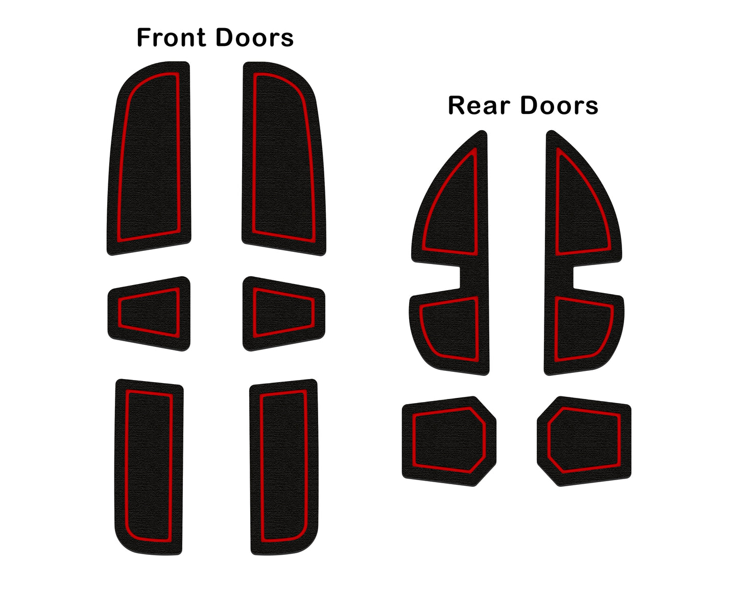 Door Pocket Foam Inserts Fits 2022-2026 Ford Maverick by Tufskinz.com