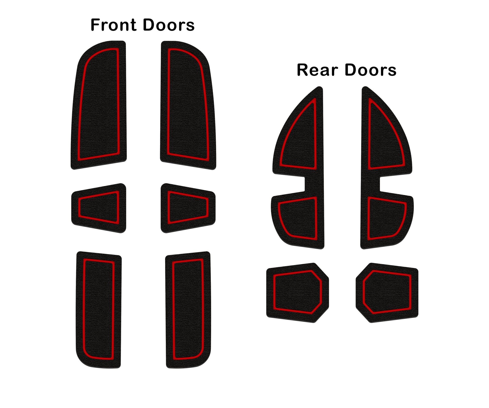 Door Pocket Foam Inserts Fits 2022-2026 Ford Maverick by Tufskinz.com
