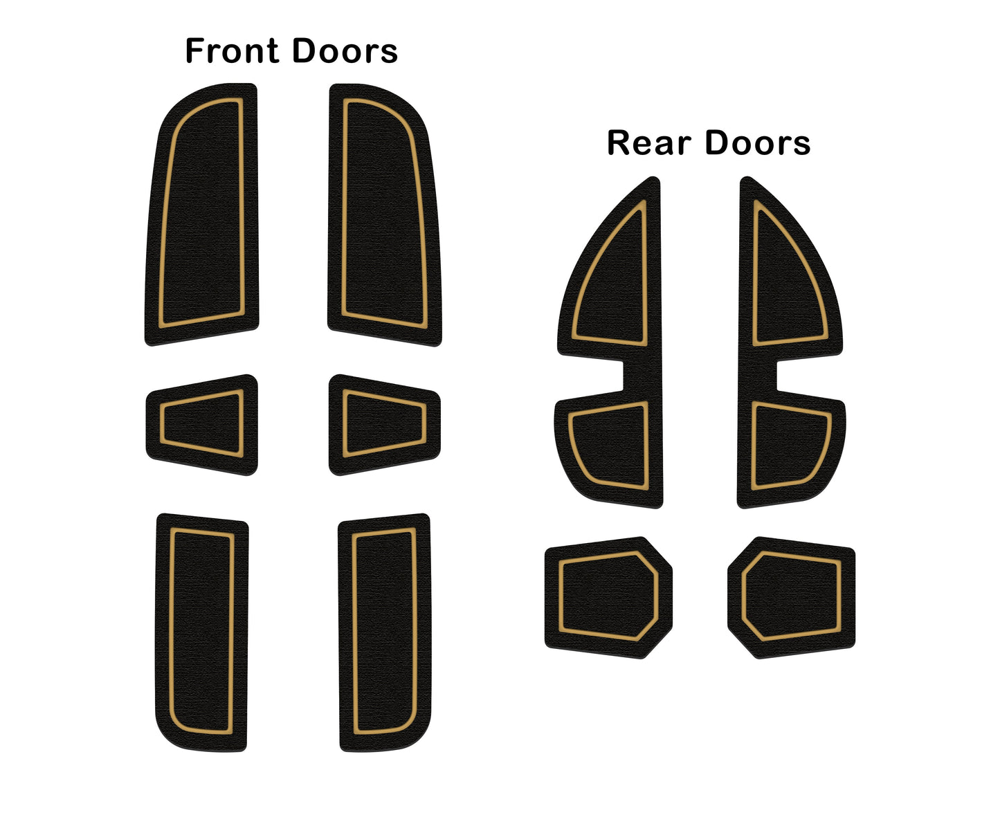 Door Pocket Foam Inserts Fits 2022-2026 Ford Maverick by Tufskinz.com
