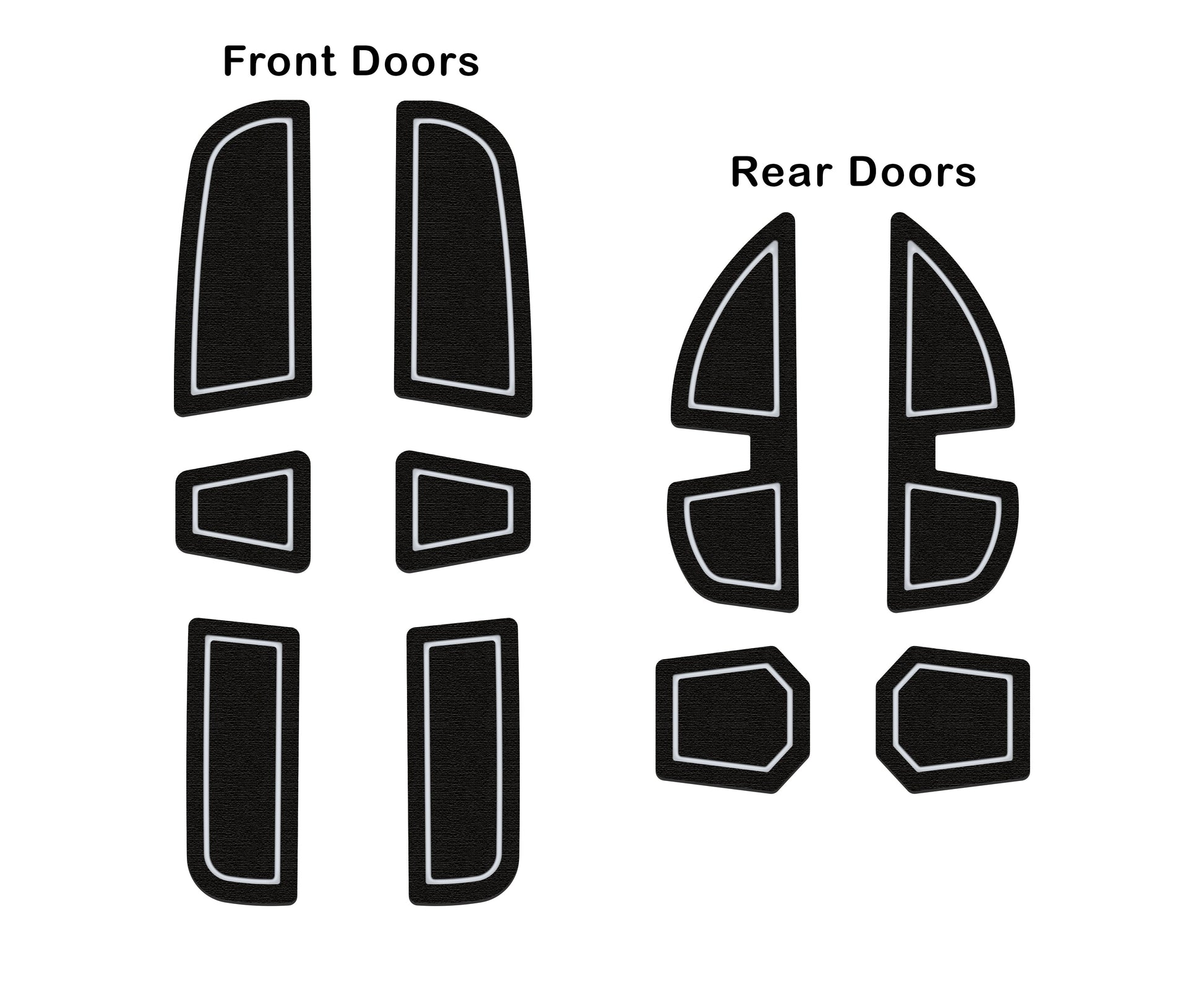Door Pocket Foam Inserts Fits 2022-2026 Ford Maverick by Tufskinz.com
