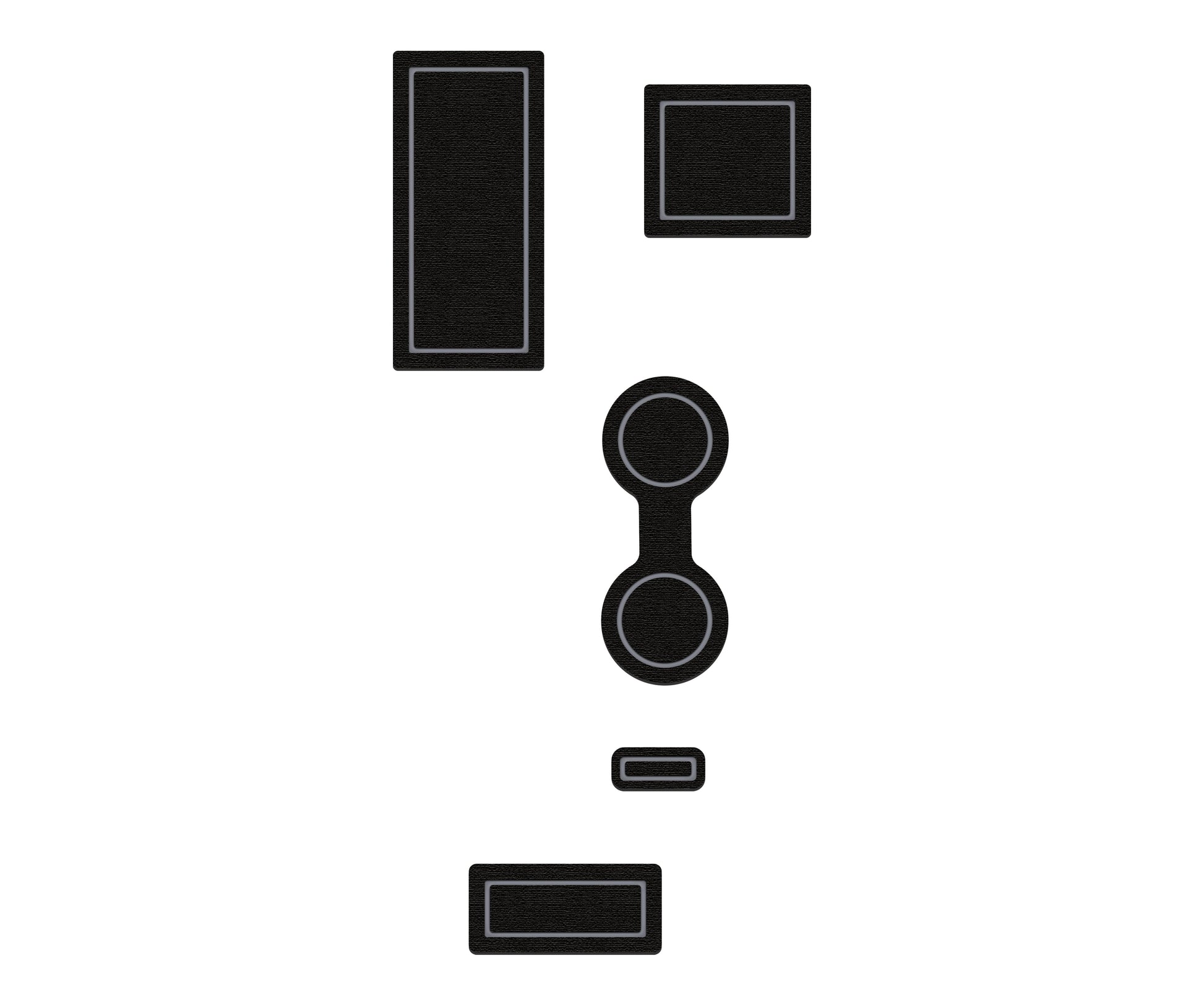 Center Console Foam Inserts Fits 2022-2026 Ford Maverick by Tufskinz.com