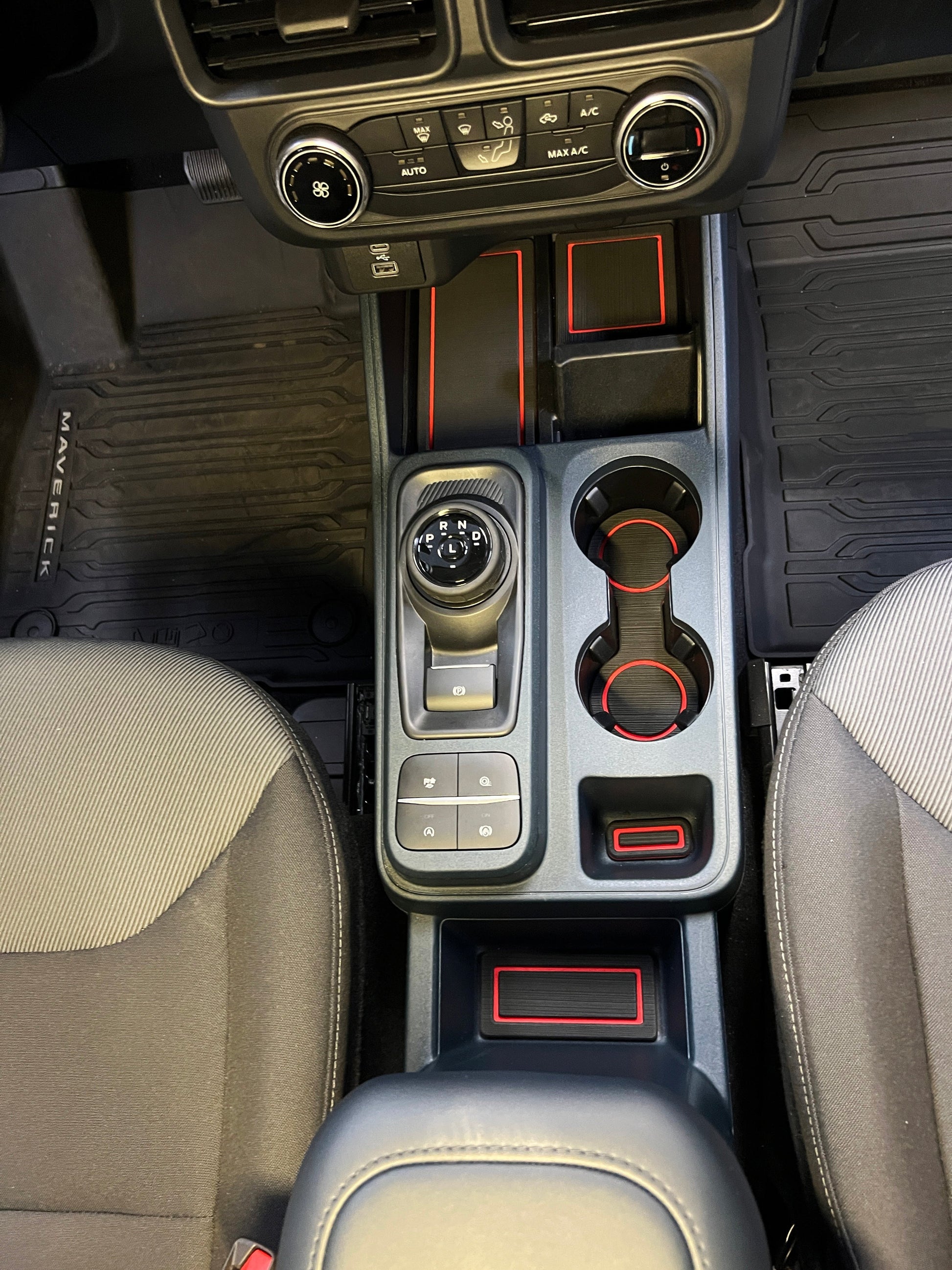 Center Console Foam Inserts Fits 2022-2026 Ford Maverick by Tufskinz.com