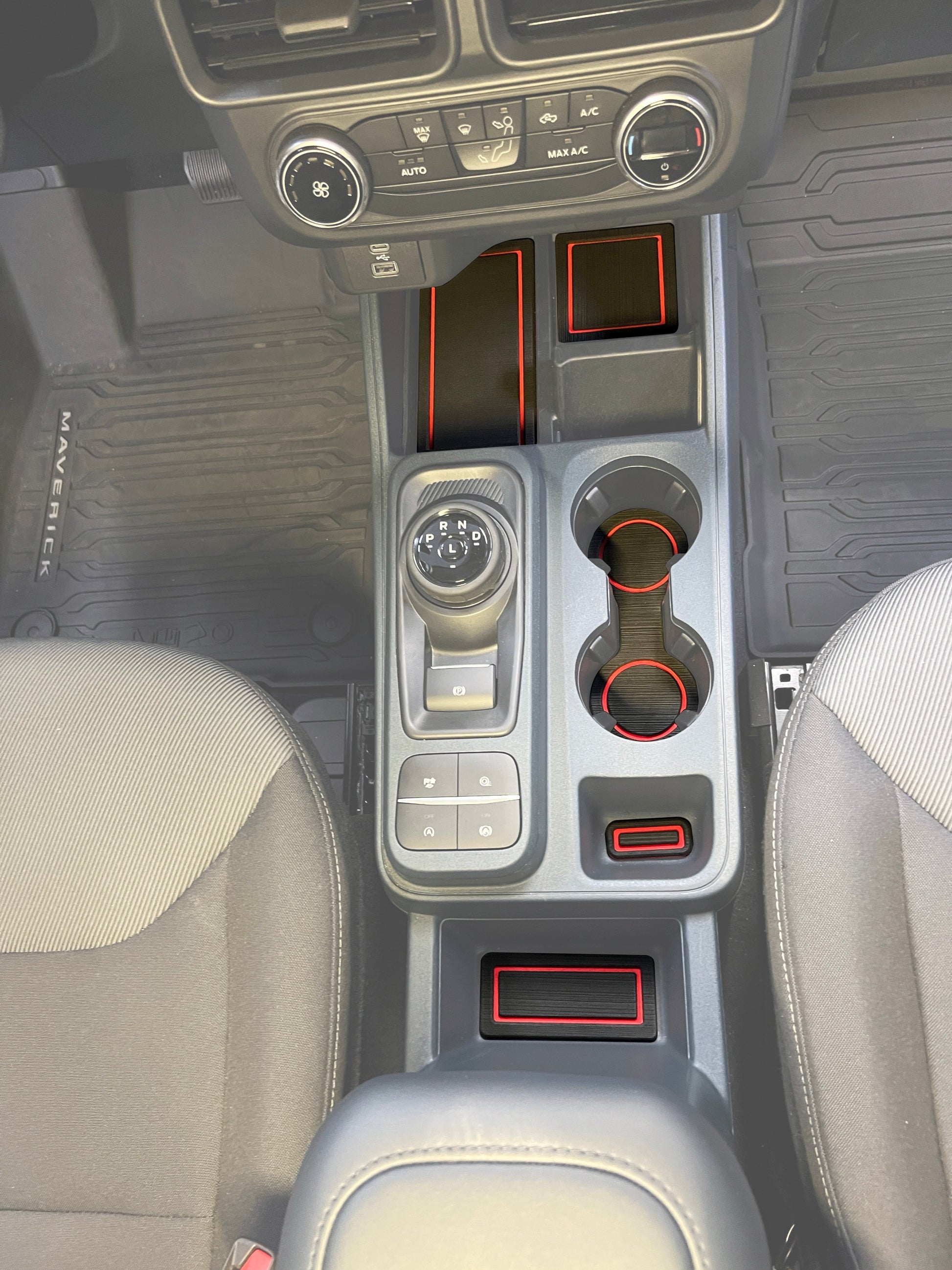 Center Console Foam Inserts Fits 2022-2026 Ford Maverick by Tufskinz.com