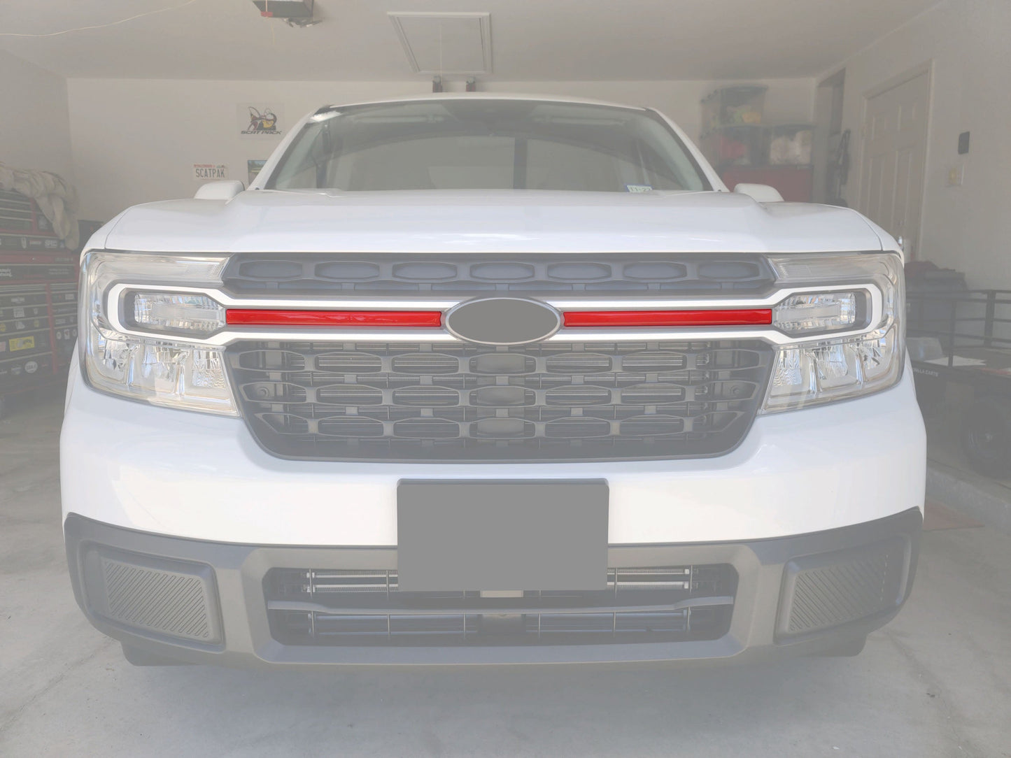 Center Grille Line Accent Trim Fits 2022-2024 Ford Maverick by Tufskinz.com