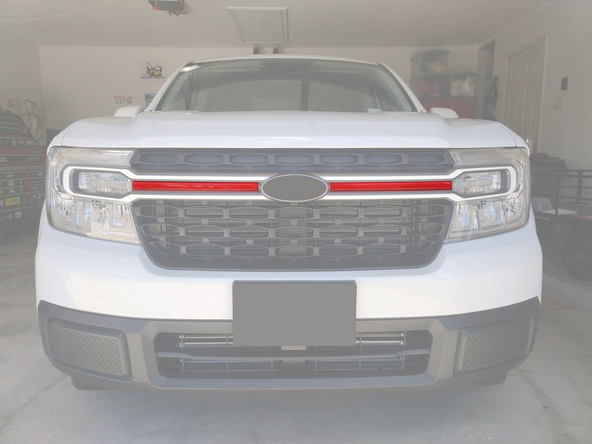 Center Grille Line Accent Trim Fits 2022-2024 Ford Maverick by Tufskinz.com