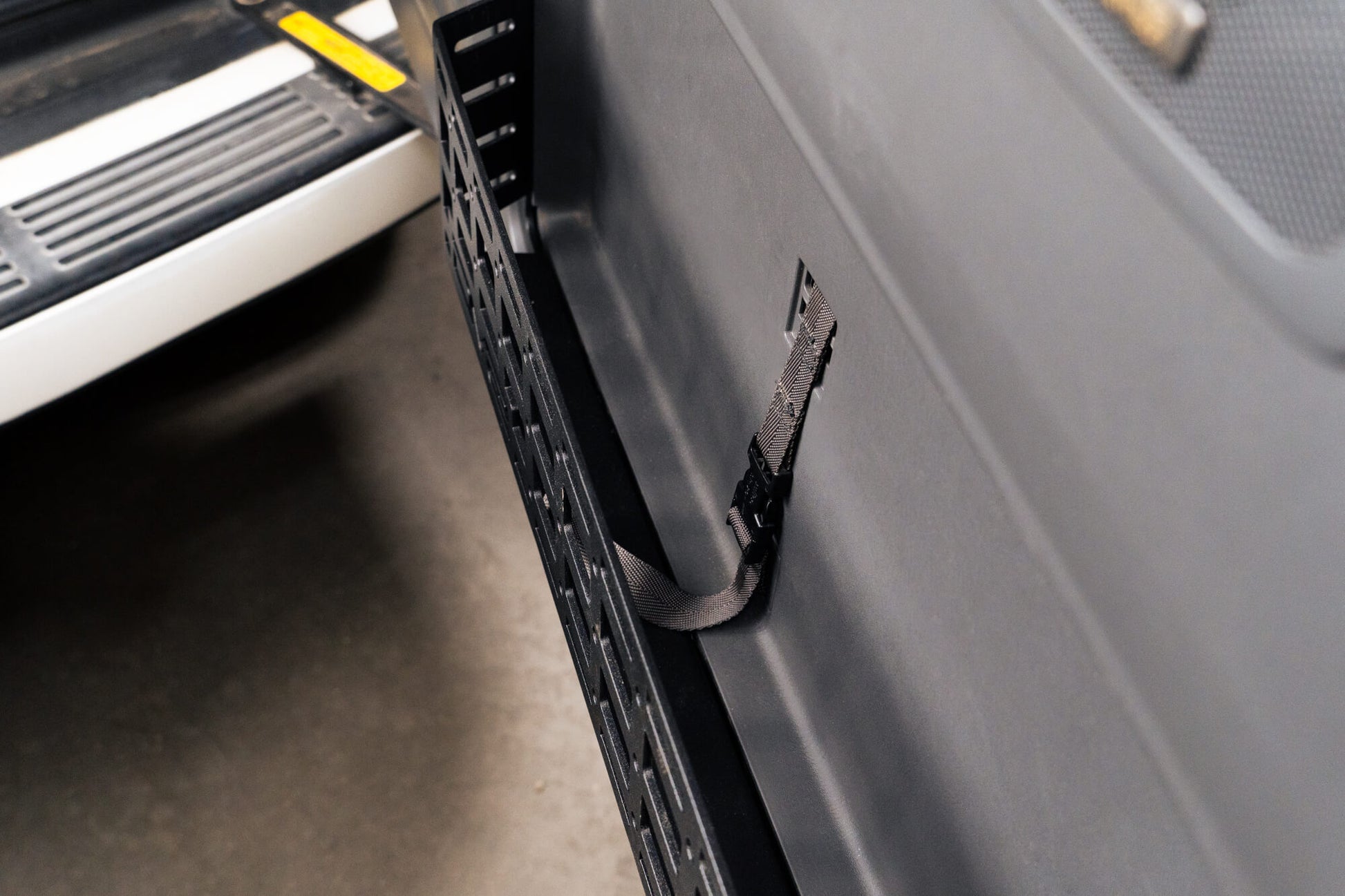 Rugged steel design to replace the flimsy factory net (saggy sack syndrome). by DV8 Offroad