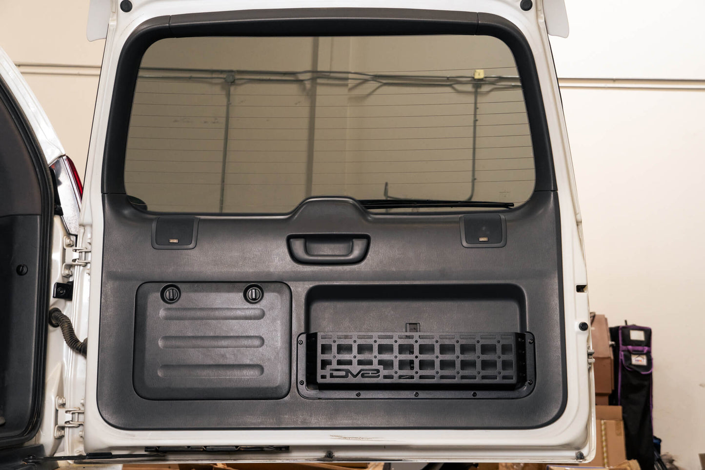 Rugged steel design to replace the flimsy factory net (saggy sack syndrome). by DV8 Offroad
