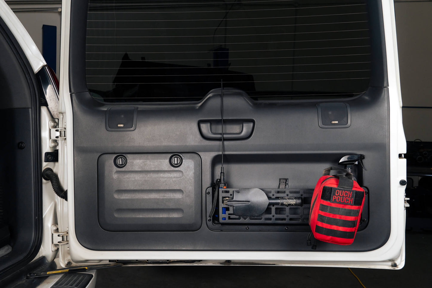 Rugged steel design to replace the flimsy factory net (saggy sack syndrome). by DV8 Offroad