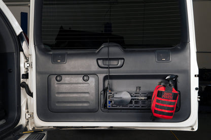 Rugged steel design to replace the flimsy factory net (saggy sack syndrome). by DV8 Offroad