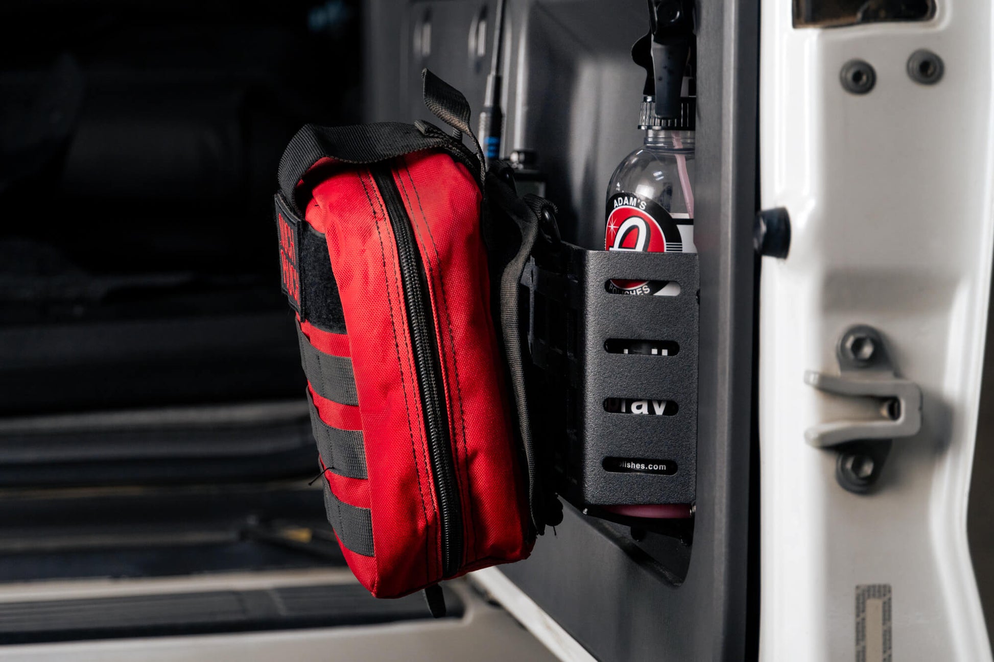 Rugged steel design to replace the flimsy factory net (saggy sack syndrome). by DV8 Offroad