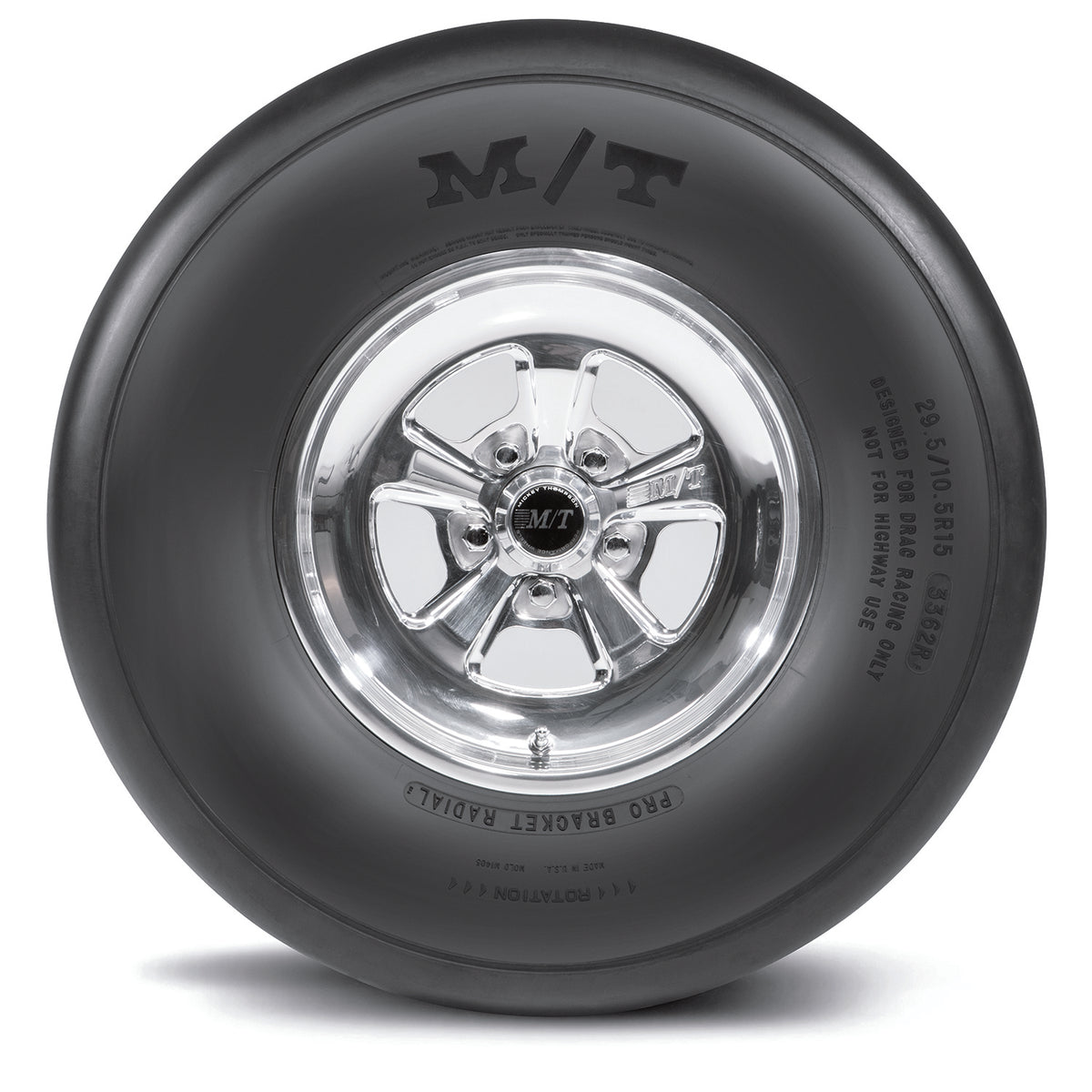 Consistent performance designed for bracket racing. No tubes required. by Mickey Thompson