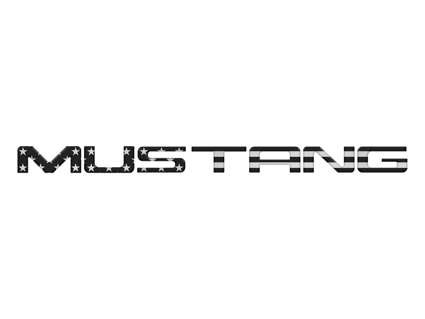 Bumper Letter Inserts Fits 1999-2004 Ford Mustang by Tufskinz.com