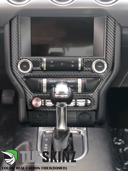 Radio Accent Trim Fits 2015-2023 Ford Mustang by Tufskinz.com