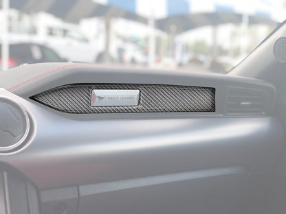 Passenger Side Glove Box Accent Accent Trim Fits 2015-2023 Ford Mustang by Tufskinz.com