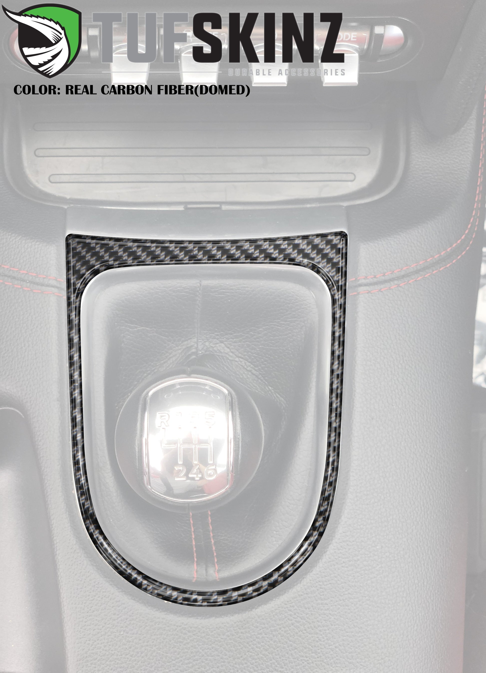 Shifter Accent Trim Fits 2015-2023 Ford Mustang by Tufskinz.com
