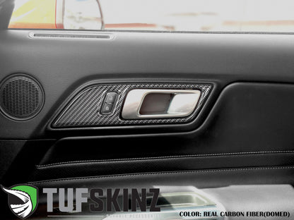 Door Handle Surround Accents Fits 2015-2023 Ford Mustang by Tufskinz.com