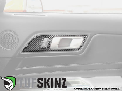 Door Handle Surround Accents Fits 2015-2023 Ford Mustang by Tufskinz.com