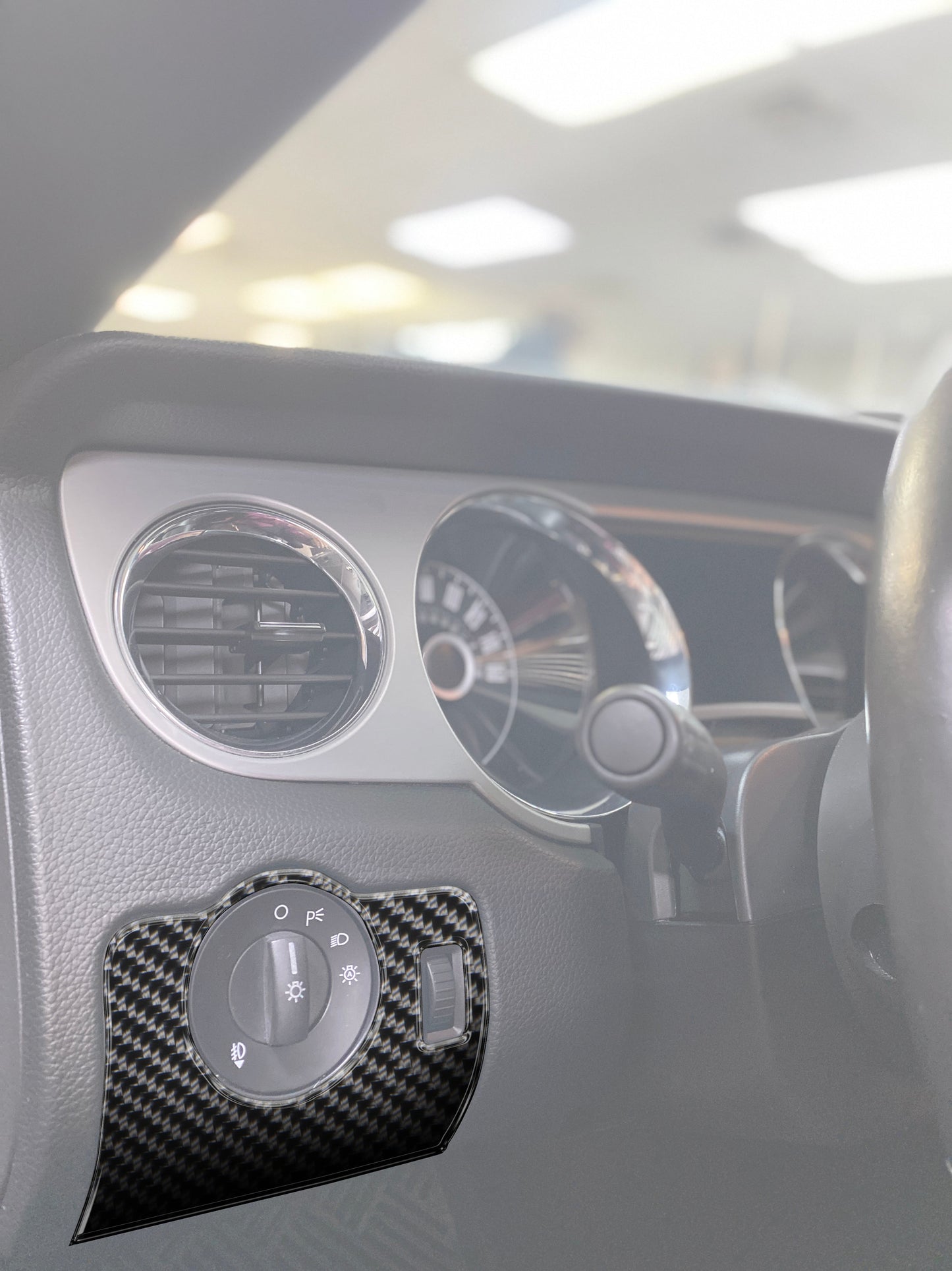 Light Control Trim Fits 2010-2014 Ford Mustang by Tufskinz.com