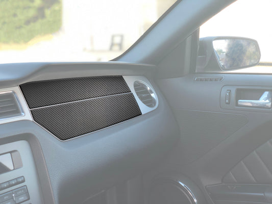 Passenger Side Dash Trim Fits 2010-2014 Ford Mustang by Tufskinz.com