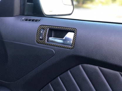 Door Handle Surround Accents Fits 2005-2014 Ford Mustang by Tufskinz.com