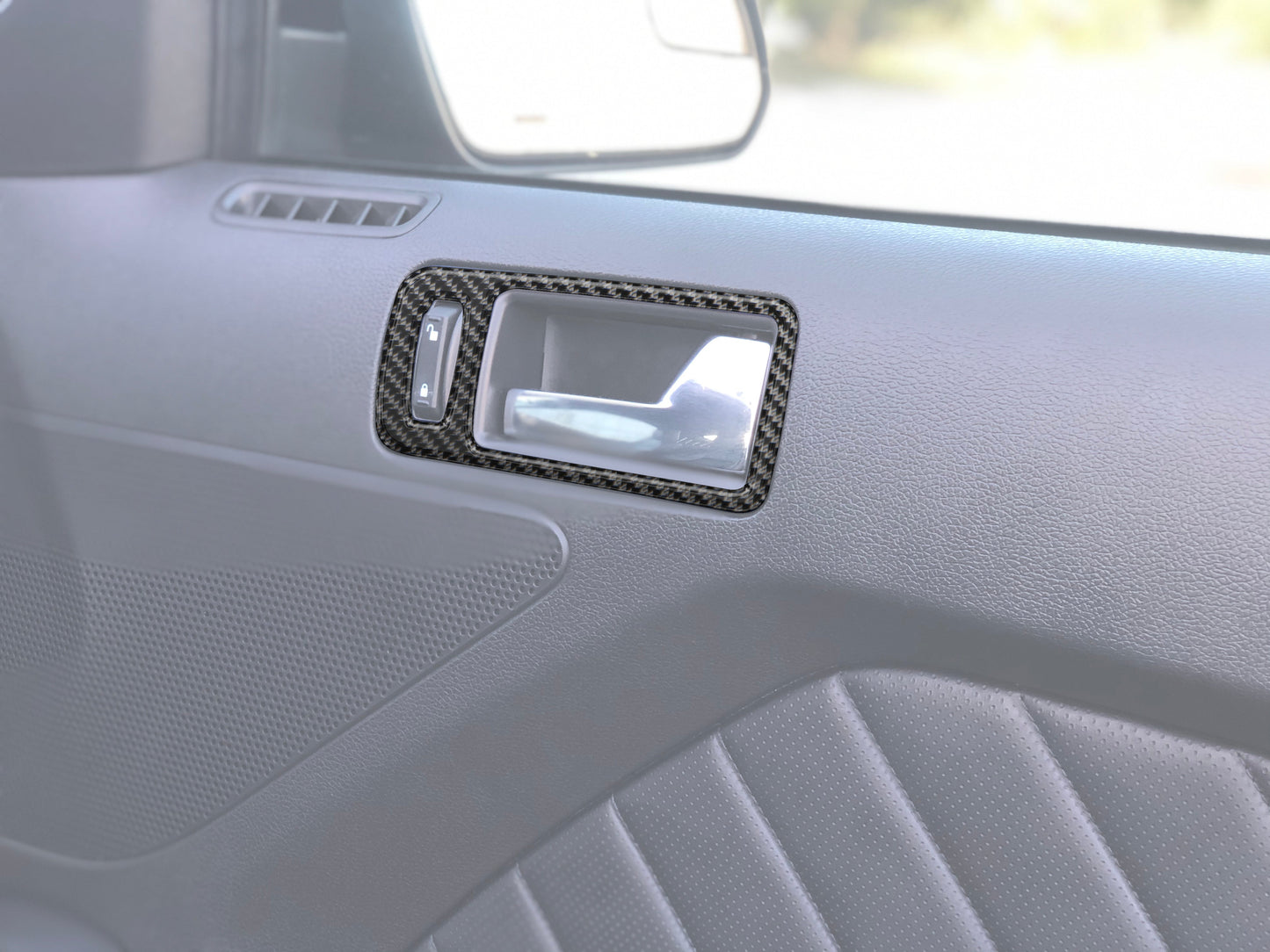 Door Handle Surround Accents Fits 2005-2014 Ford Mustang by Tufskinz.com