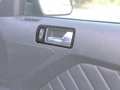 Door Handle Surround Accents Fits 2005-2014 Ford Mustang by Tufskinz.com
