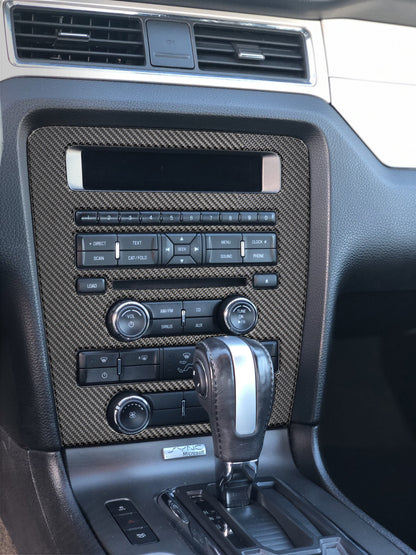 Radio Display Accent Trim Fits 2010-2014 Ford Mustang by Tufskinz.com