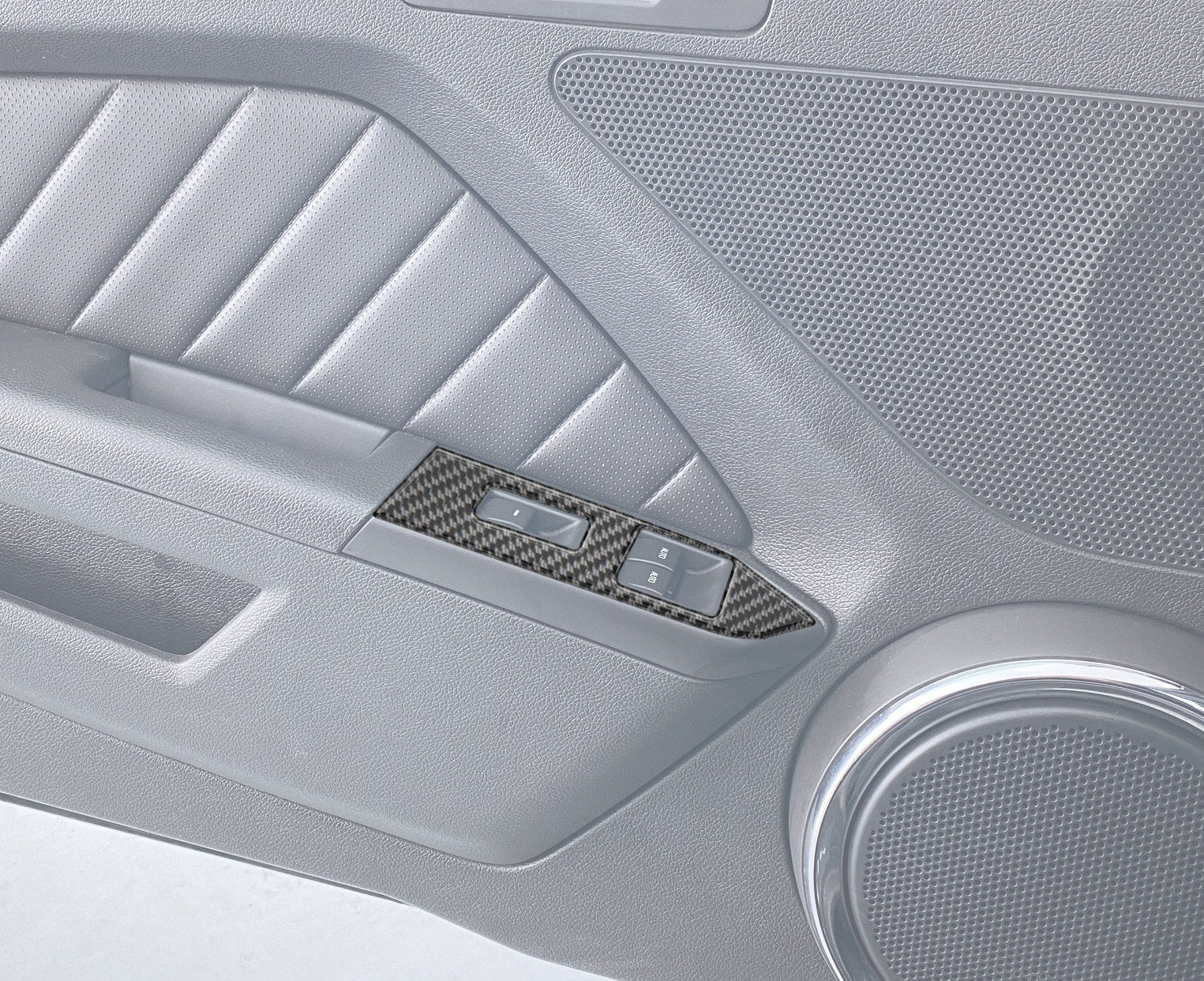 Door Switch Panel Accent Fits 2010-2014 Ford Mustang by Tufskinz.com