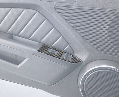 Door Switch Panel Accent Fits 2010-2014 Ford Mustang by Tufskinz.com