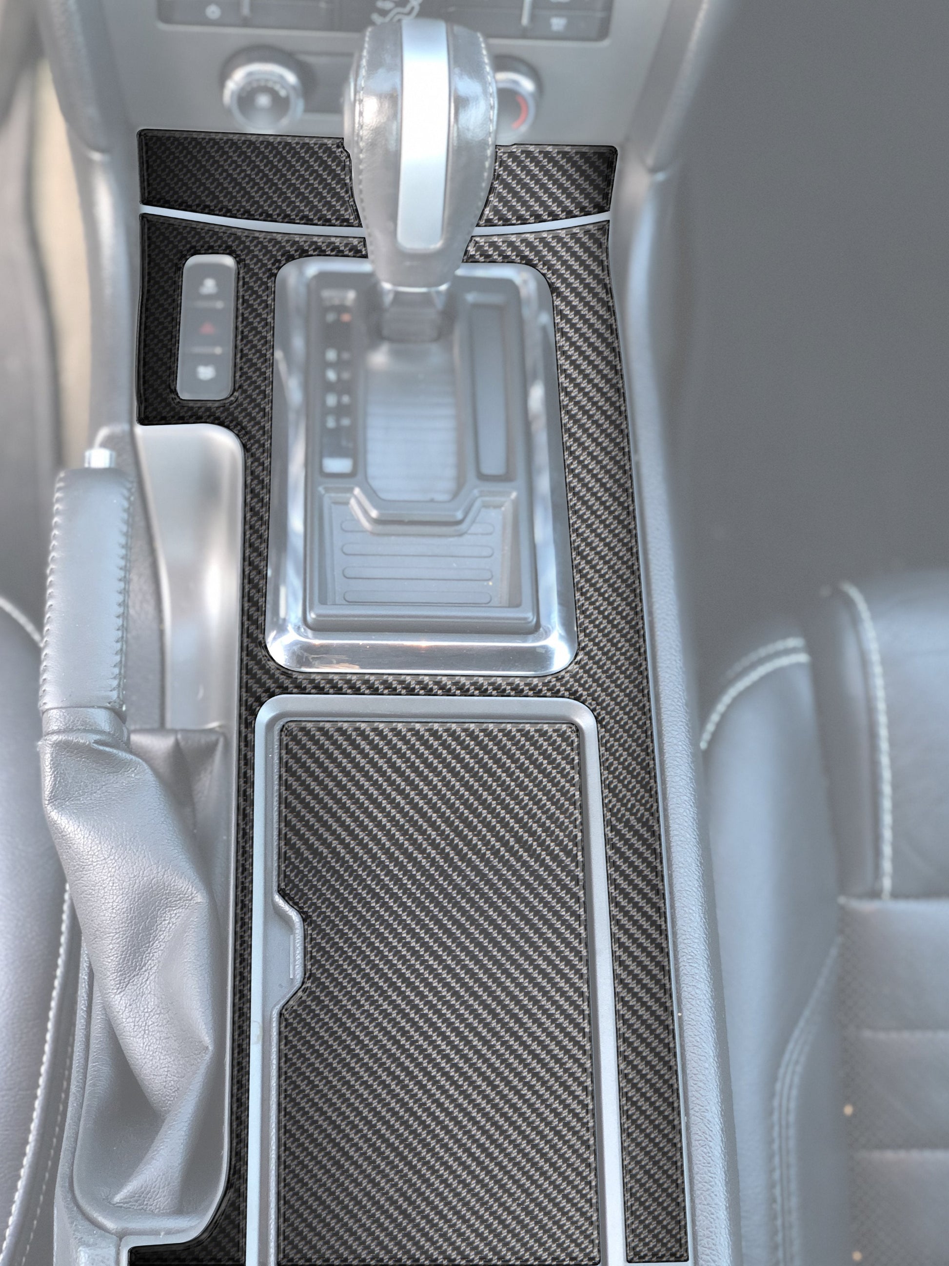 Center Console Shifter Accents Fits 2010-2014 Ford Mustang by Tufskinz.com