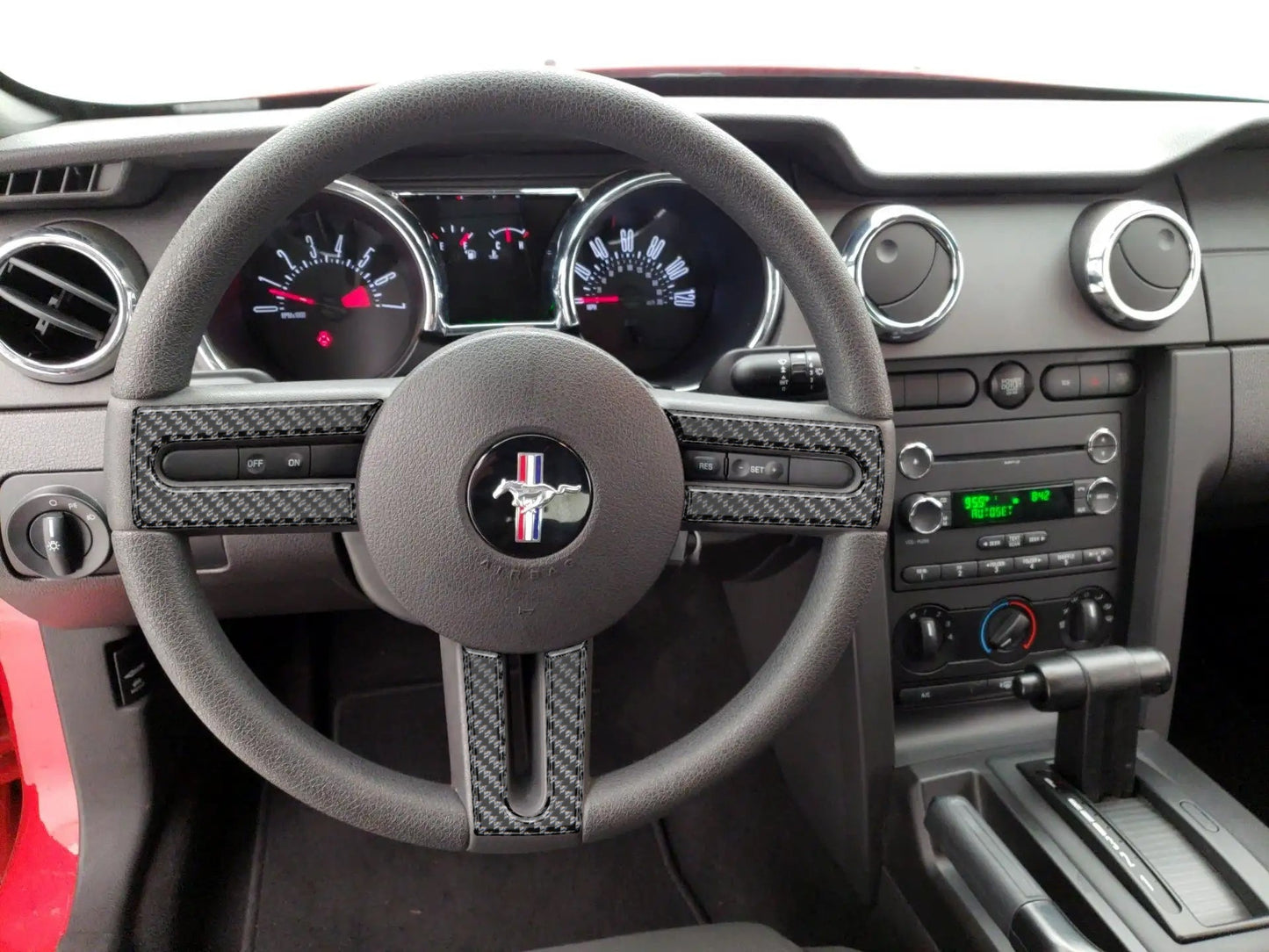 Steering Wheel Accents Fits 2005-2009 Ford Mustang by Tufskinz.com