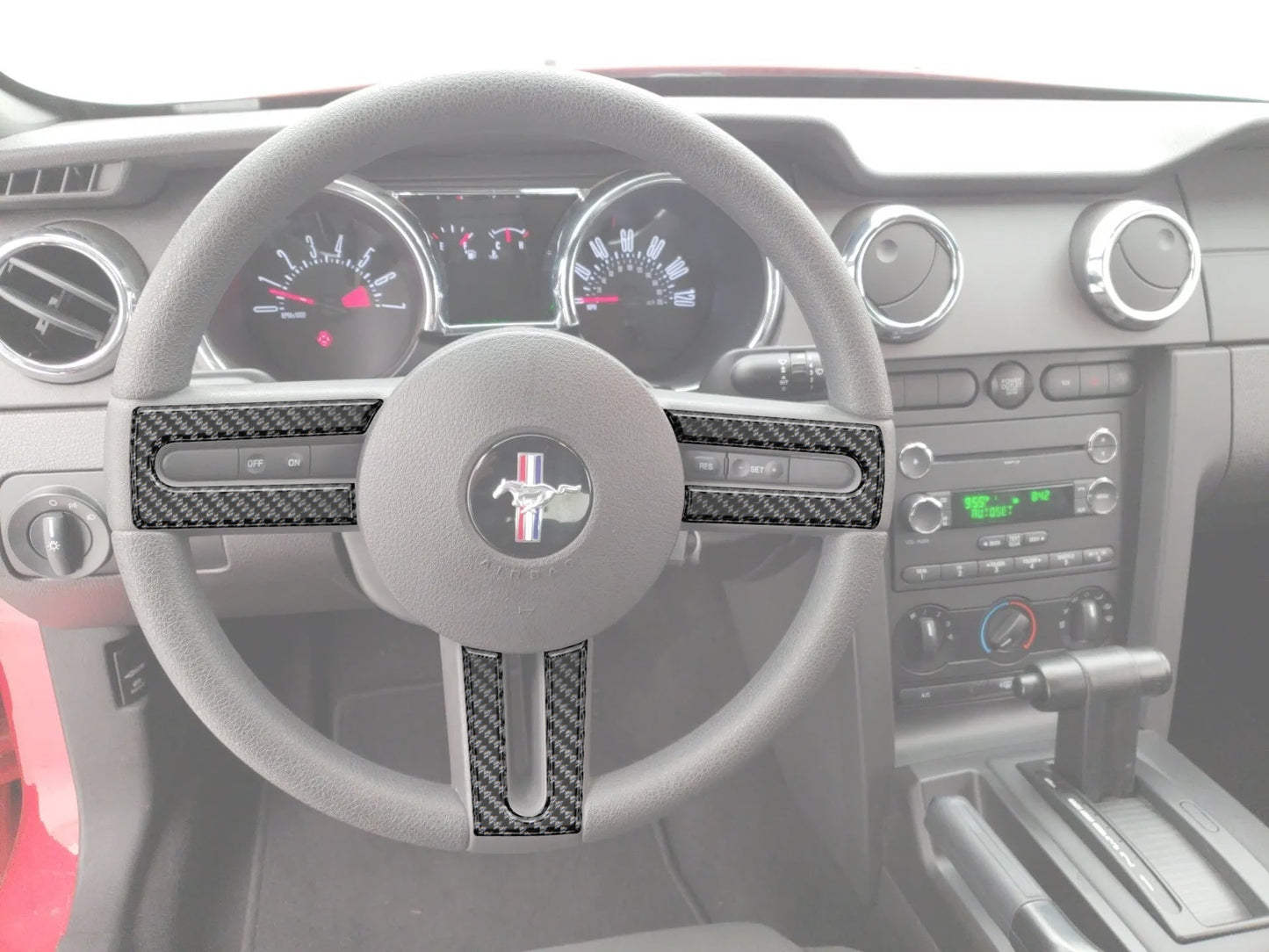 Steering Wheel Accents Fits 2005-2009 Ford Mustang by Tufskinz.com