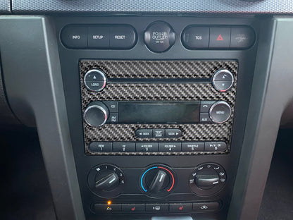 Radio Accent Trim Fits 2005-2009 Ford Mustang by Tufskinz.com