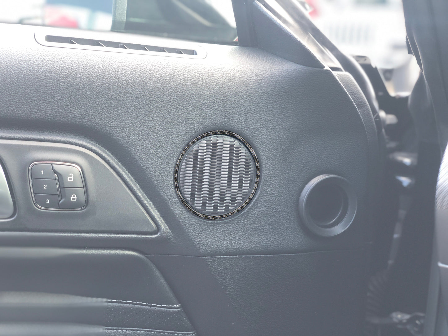 Door Speaker Ring Accent Trim Fits 2015-2023 Ford Mustang by Tufskinz.com