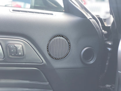 Door Speaker Ring Accent Trim Fits 2015-2023 Ford Mustang by Tufskinz.com