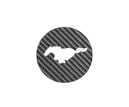 Steering Wheel Center Badge Accent Trim Fits 2015-2023 Ford Mustang by Tufskinz.com