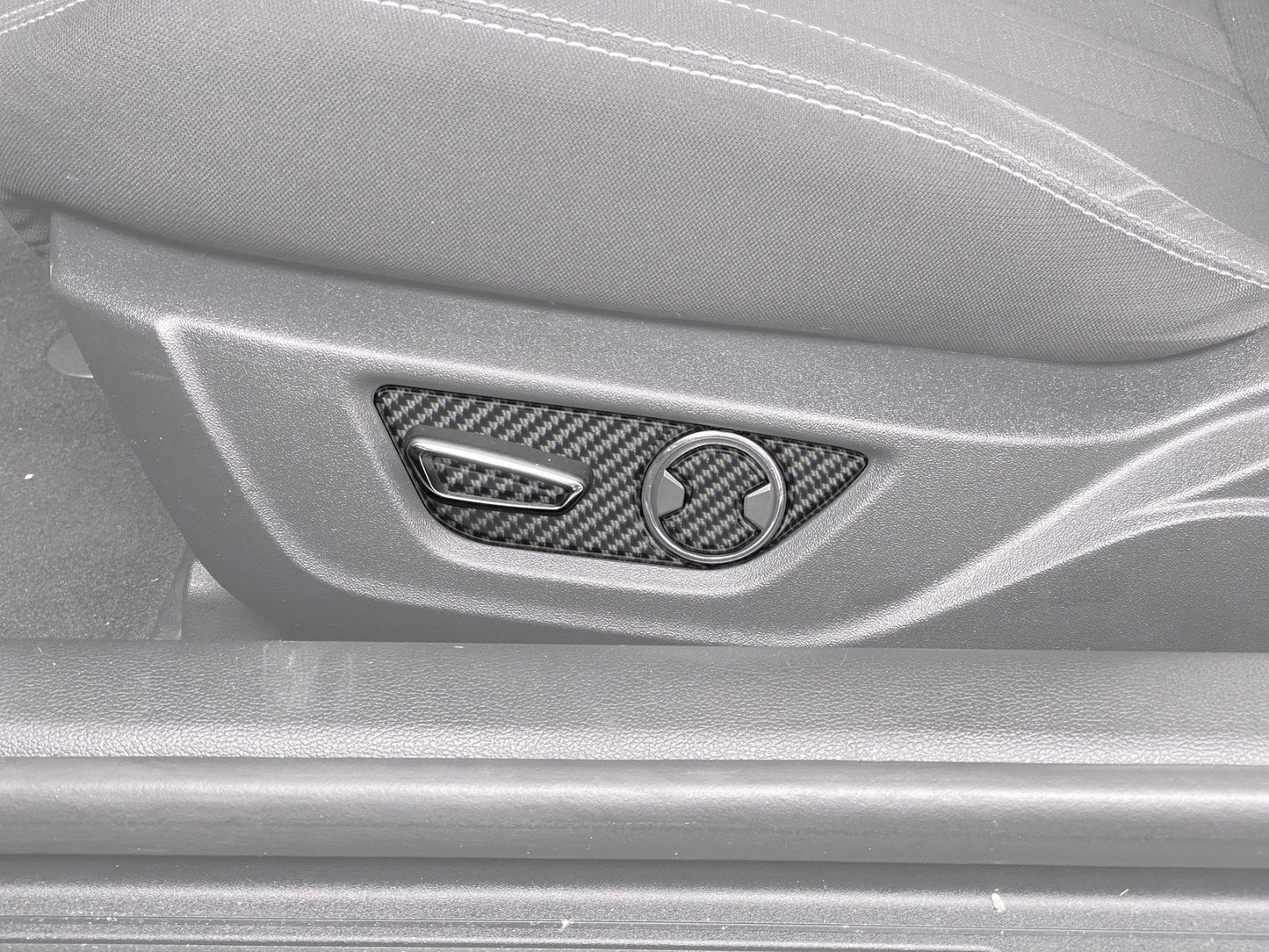 Seat Control Accent Trim Fits 2015-2023 Ford Mustang by Tufskinz.com