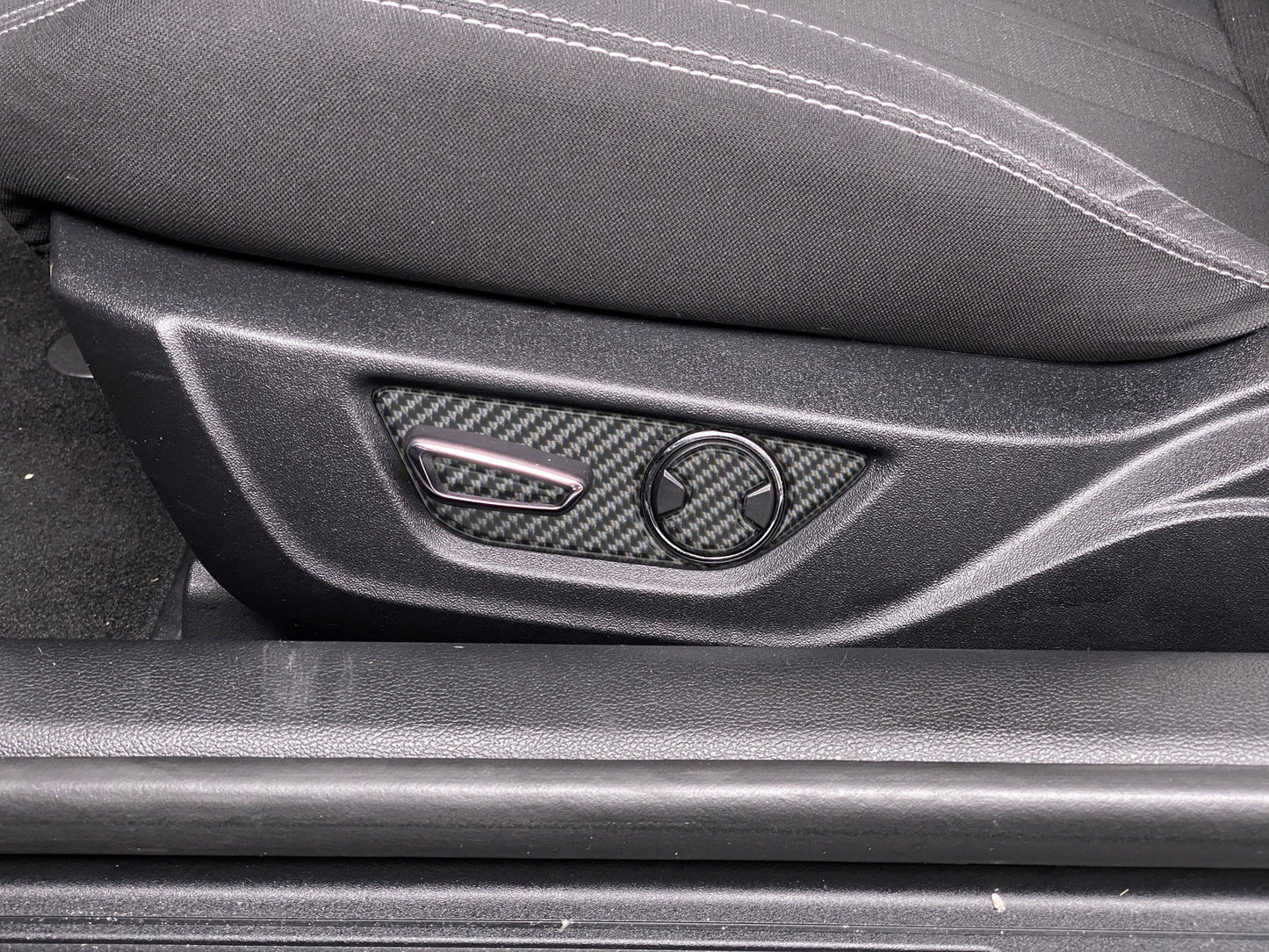 Seat Control Accent Trim Fits 2015-2023 Ford Mustang by Tufskinz.com