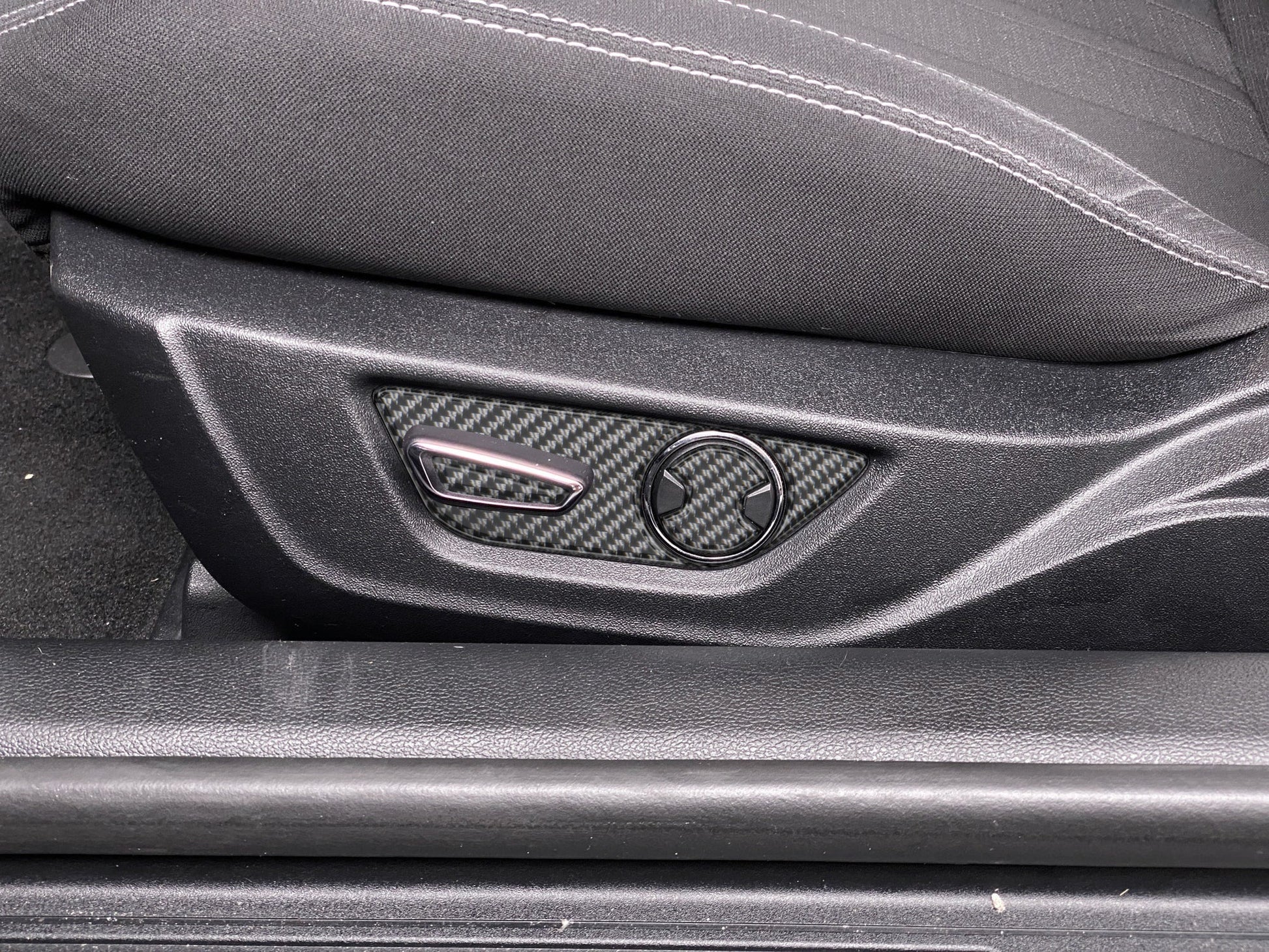 Seat Control Accent Trim Fits 2015-2023 Ford Mustang by Tufskinz.com