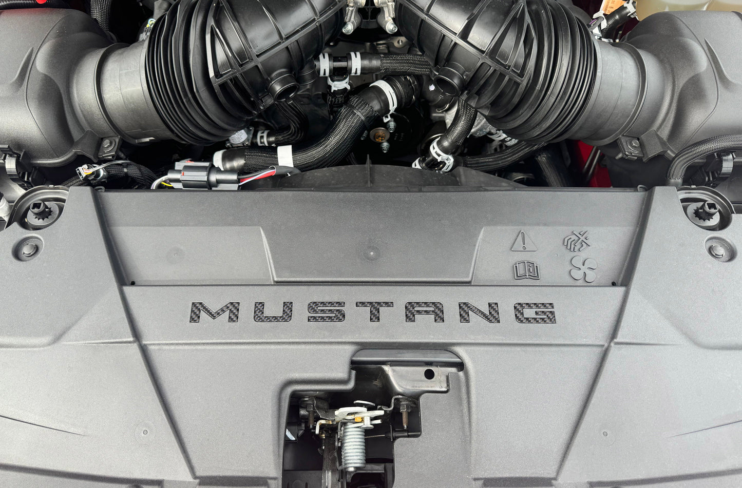 Engine Bay Letter Inserts Fits 2024-2026 Ford Mustang by Tufskinz.com