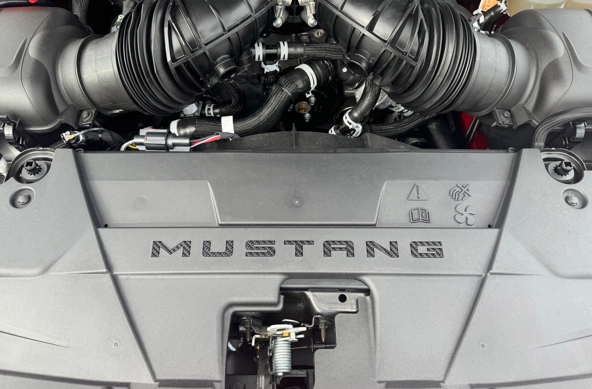 Engine Bay Letter Inserts Fits 2024-2026 Ford Mustang by Tufskinz.com
